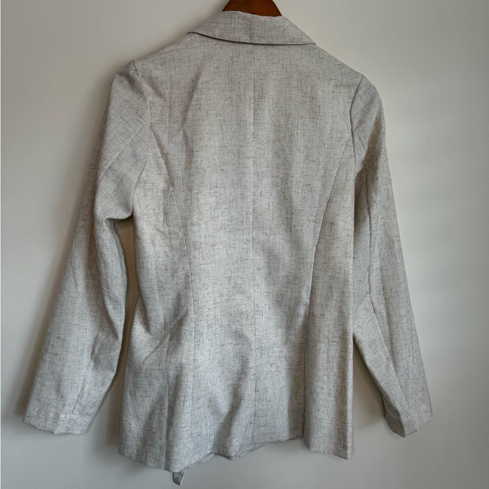 Paper Heart Lightweight Double Breasted Cotton/Linen Blazer Size Small - Picture 3 of 7
